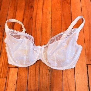 CHANTELLE White Lace Bra - Size 34 D